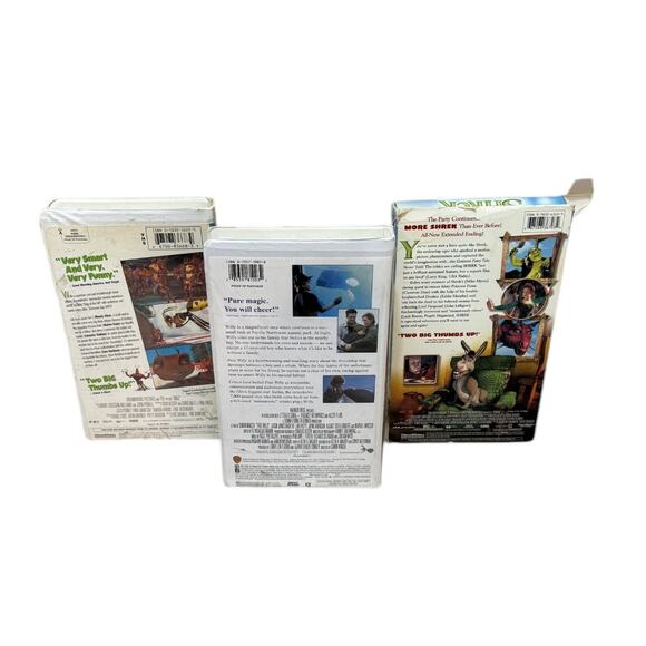 Lot of 3 VHS Tapes Antz Free Willy Shrek - Picture 2 of 9